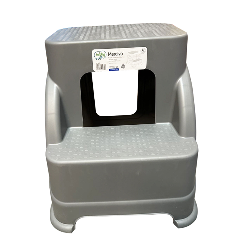 Toddler 2 Step Stool Slip Resistant 42x44x44cm Random Colour