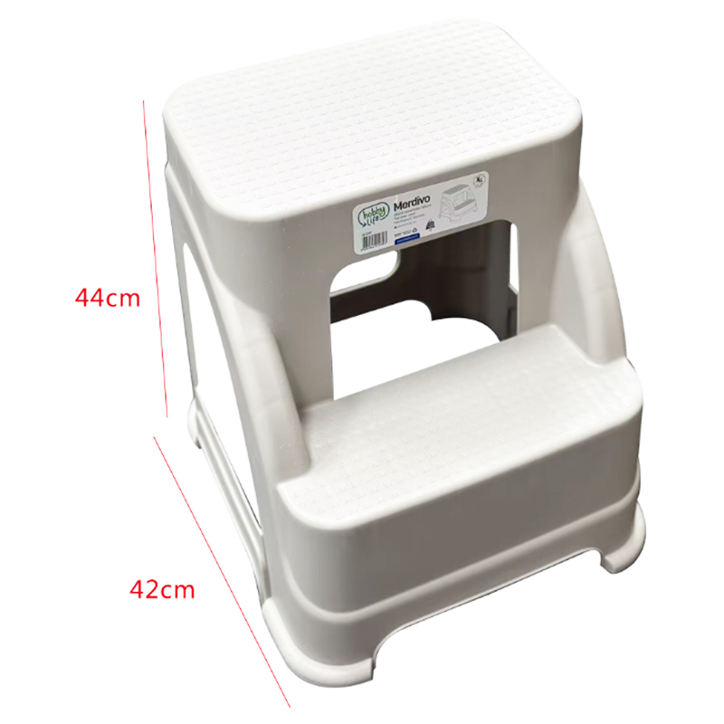 Toddler 2 Step Stool Slip Resistant 42x44x44cm Random Colour