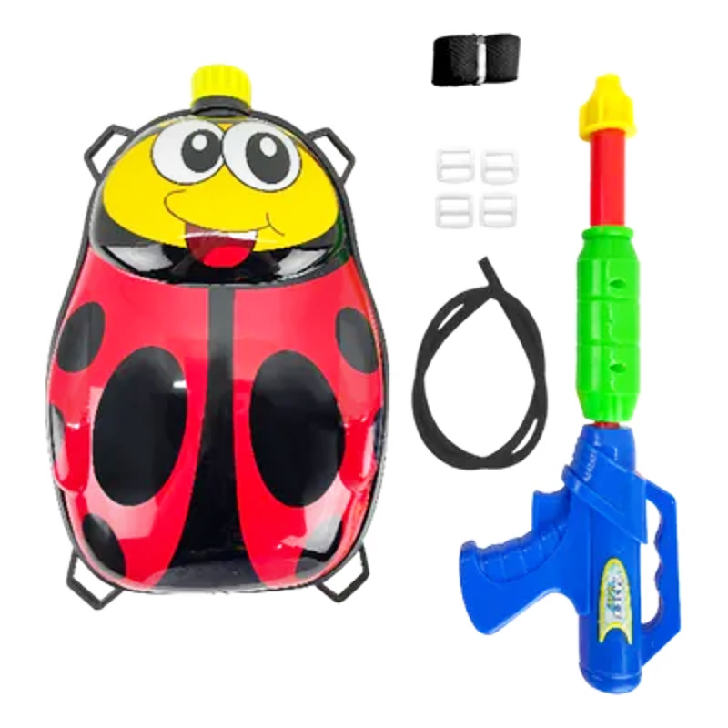 Childrens Novelty Ladybird Water Holding Tank With Attached Water Gun