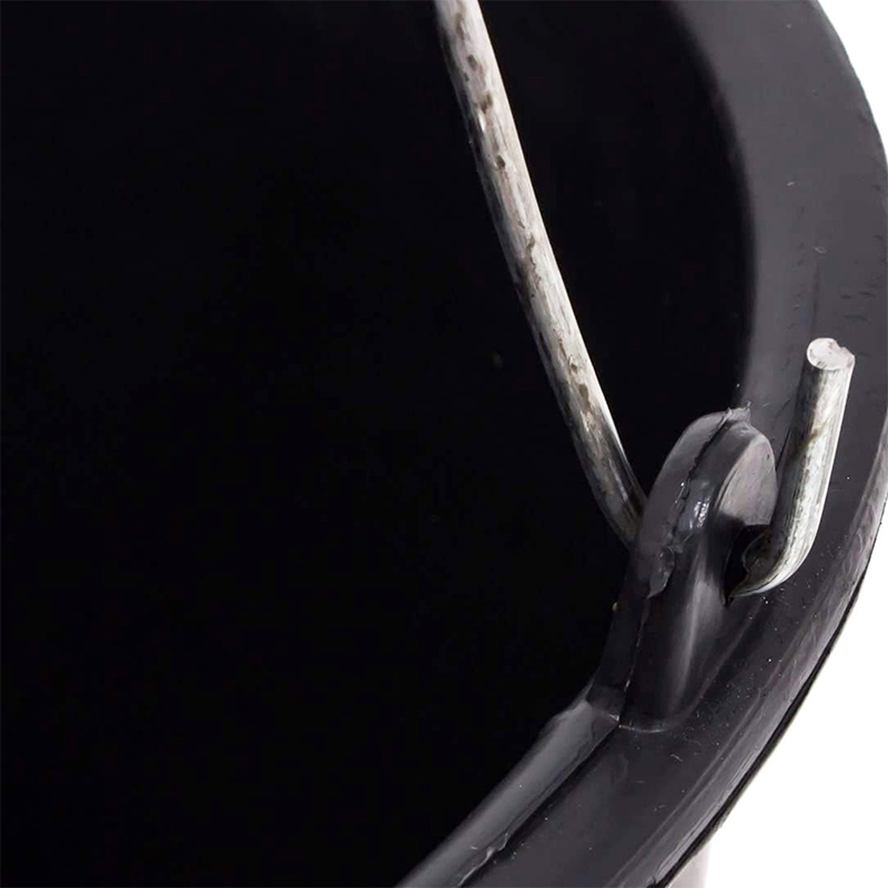 Black Plastic Utility Bucket 32cm x 26cm Durable Handle