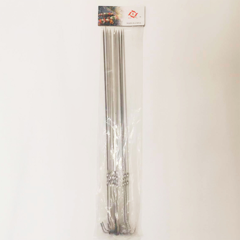 9PCS Twisted Metal BBQ Kebab Skewer Sticks 38 cm