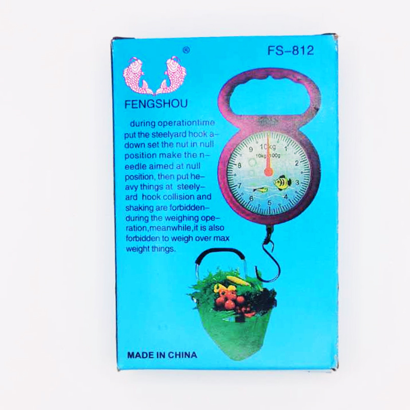 10kg Luggage Weighing Scale Mechanical Hanging Scale 10 x 7 cm