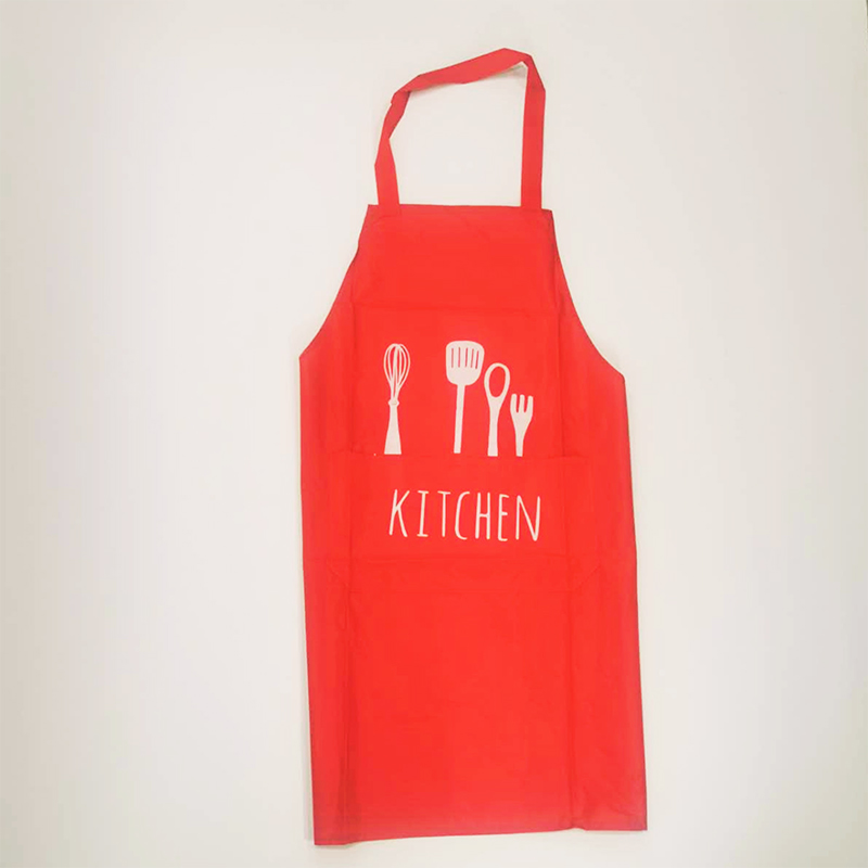 Printed Design PVC Apron for Kitchen Baking Random Colour - 55 x 72 cm