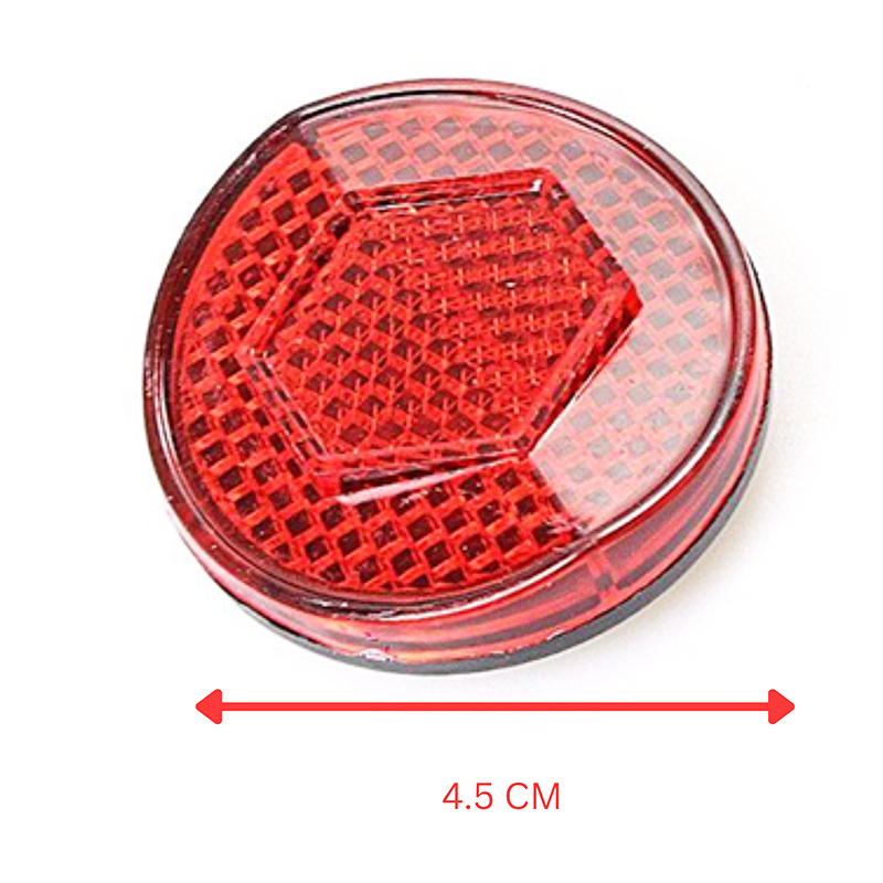 Round Bicycle Bike Reflector Rear Red Motorbike Reflector with Bracket