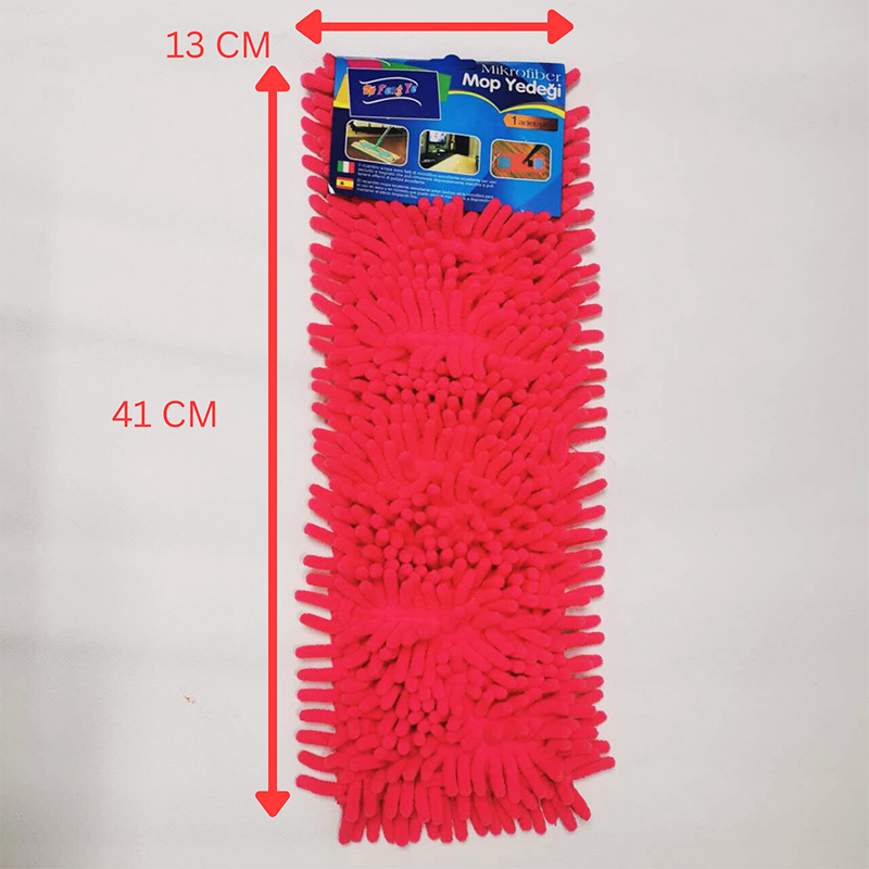 Microfibre Mop Head Cover Home Use 41 x 13 cm Random Colour