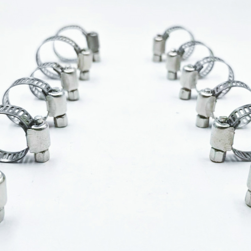 Steel Hose Clamps Multi-Size Pipe Fasteners for DIY