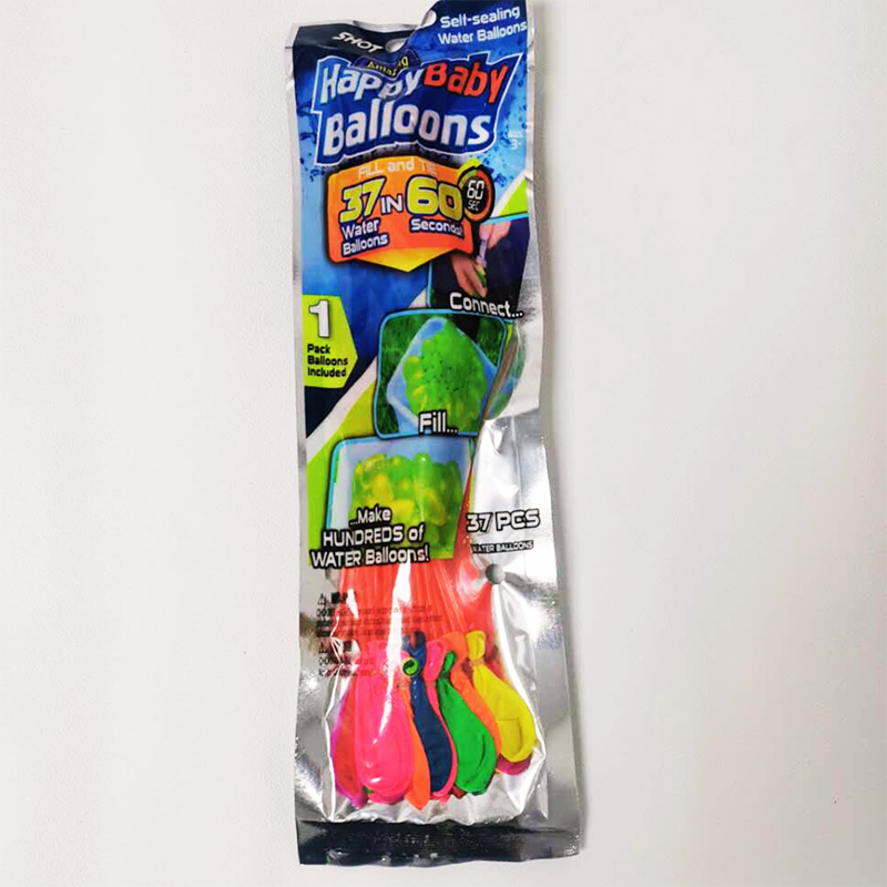 37 Self-Sealing Water Balloons Quick-Fill Splash Bombs No Tying Needed Gifts