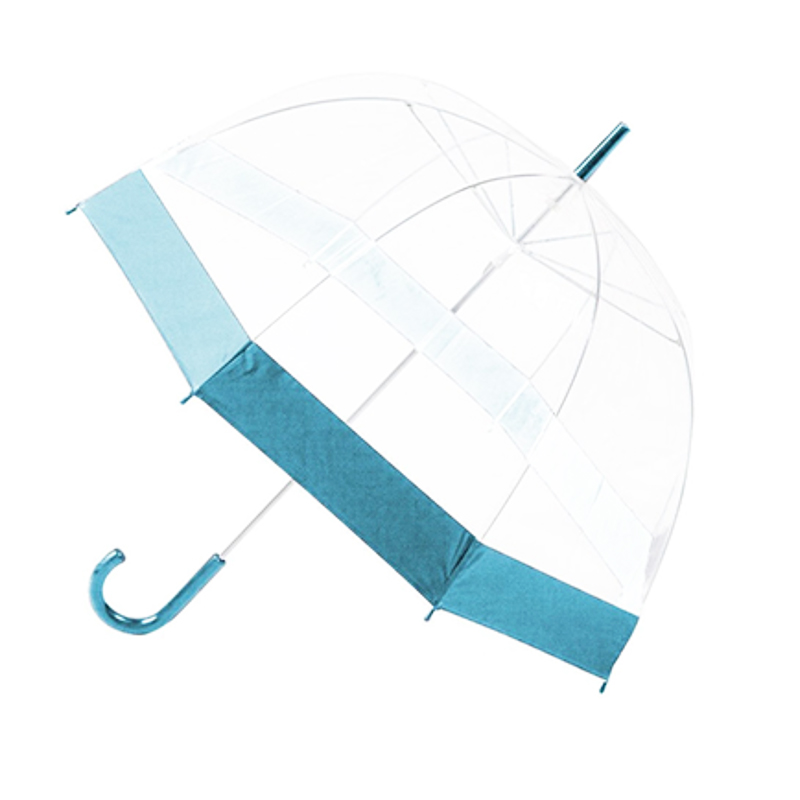 84cm Transparent Umbrella with Colored Border Umbrella Random Colour