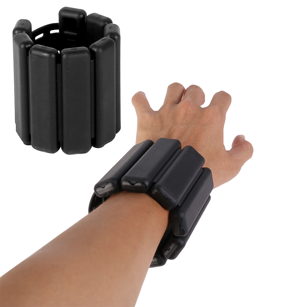 2 Pcs Wrist Weights Adjustable Weight Bearing Bracelet for Aerobics Pilates Workout