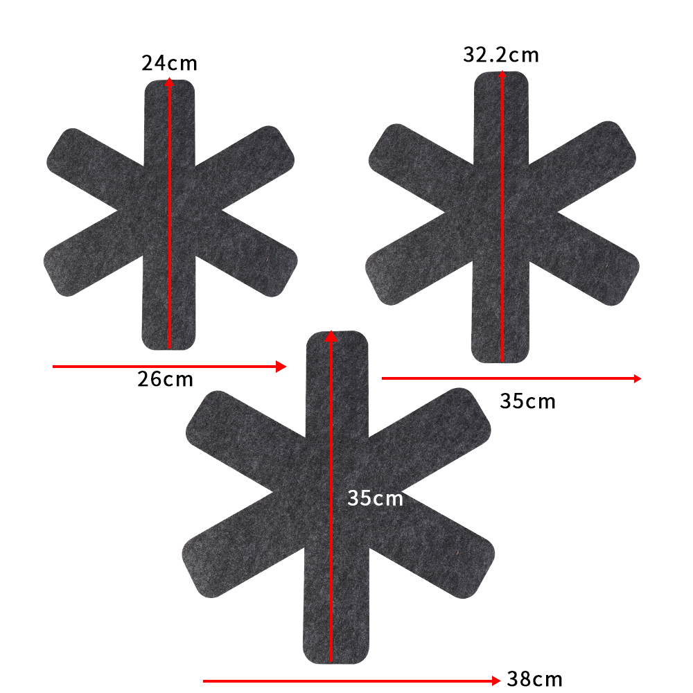 12PCS Pot Dividers Pads Anti-Slip Pan Separators Pads for Protecting Separators Pads Saucepan Pots Cookware Pans